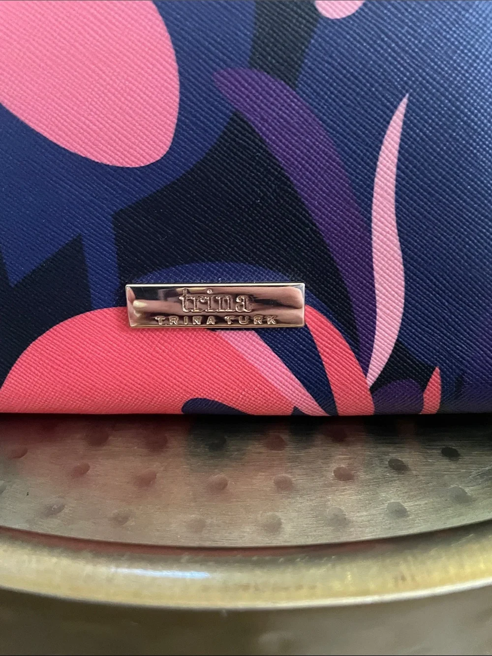 Trina Turk Cosmetic Makeup Pouch Zippered